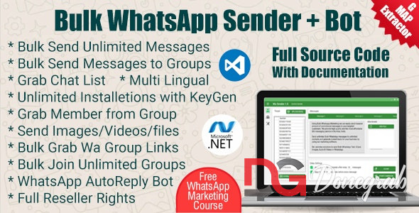 WaBulker Bulk WhatsApp sender + Group Sender + WhatsApp Autobot 3.1.0 NULLED