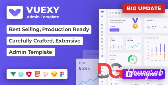 Vuexy v9.3.0 – Vuejs, React, HTML & Laravel Admin Dashboard Template