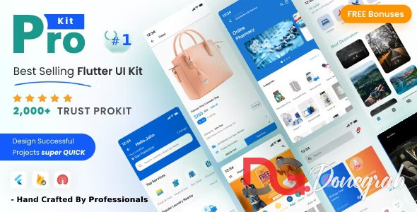ProKit v5.12.0 – Best Selling Flutter UI Kit