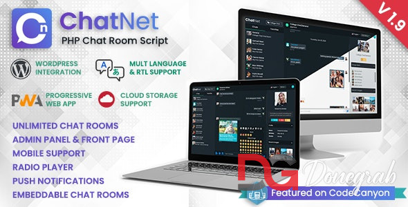 ChatNet v1.9 – PHP Ajax Chat Room & Private Chat Script