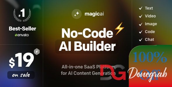 MagicAI - OpenAI Content, Text, Image, Video, Chat, Voice, and Code Generator as SaaS Free